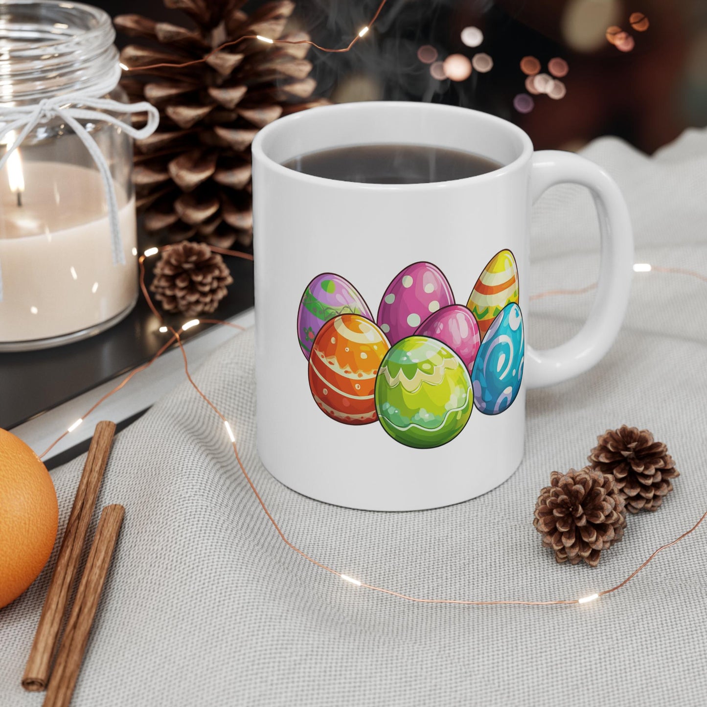 Easter Bunny Ceramic Mug: Spring Holiday Drinkware