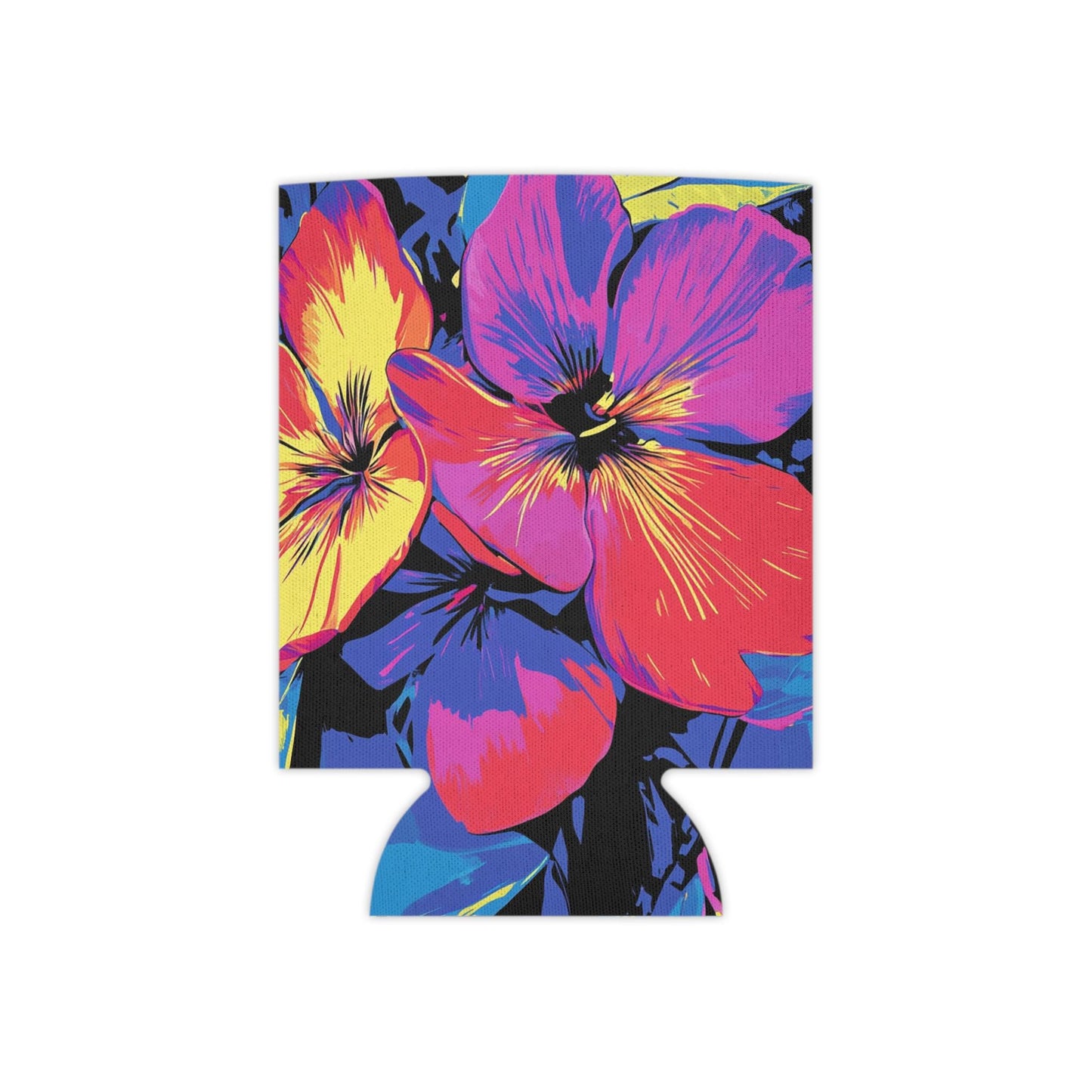Wildflower Can Cooler: Floral Insulated Drink Sleeve