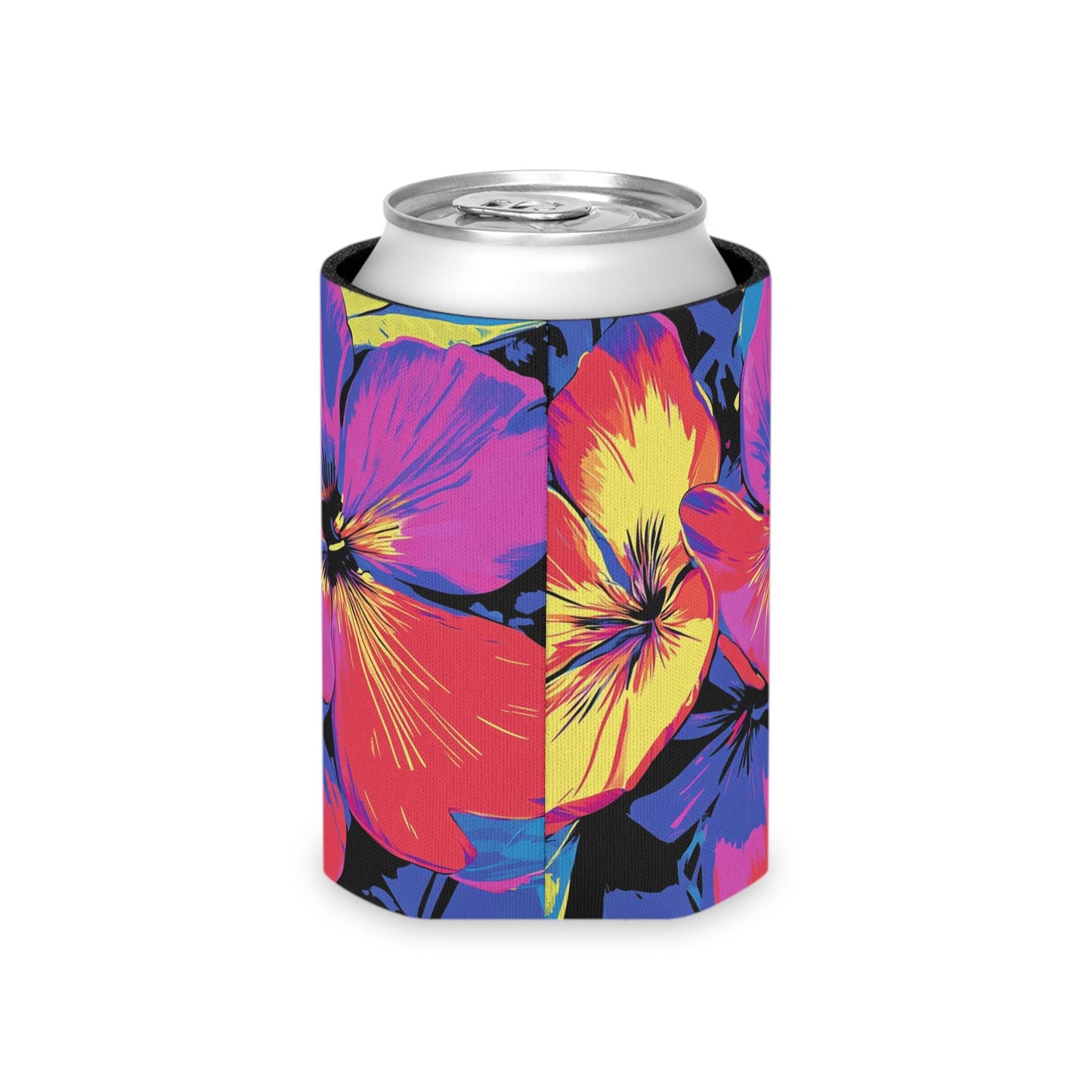 Wildflower Can Cooler: Floral Insulated Drink Sleeve