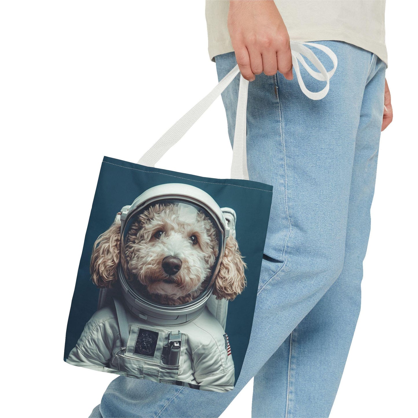 Astronaut Goldendoodle Tote Bag: Space Dog Lover Carryall