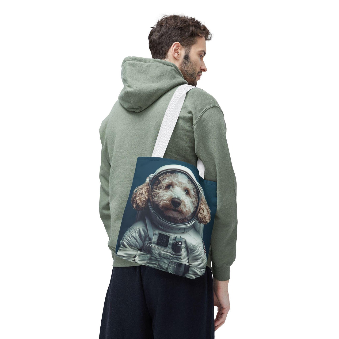 Astronaut Goldendoodle Tote Bag: Space Dog Lover Carryall