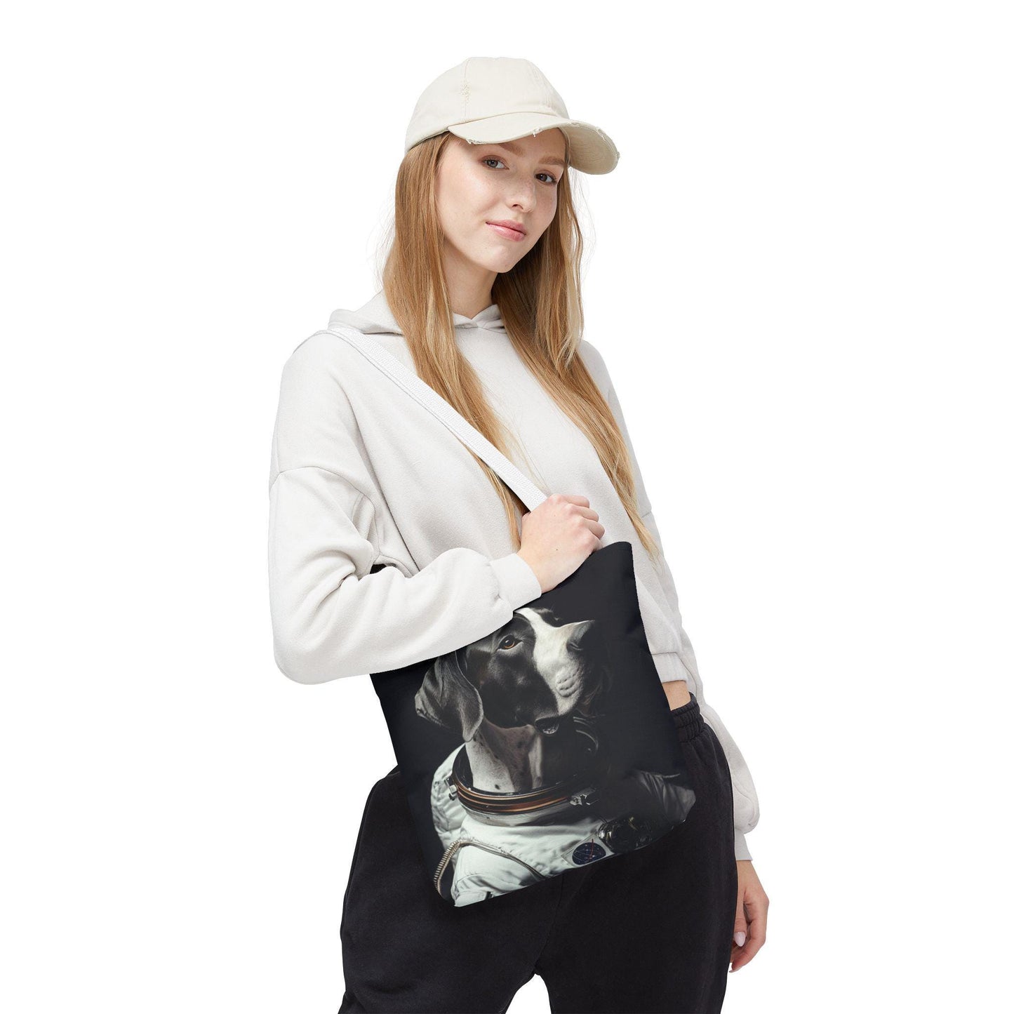 Great Dane Astronaut Tote Bag - Space Dog Lover Carryall