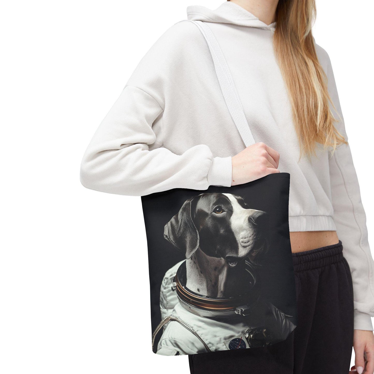 Great Dane Astronaut Tote Bag - Space Dog Lover Carryall