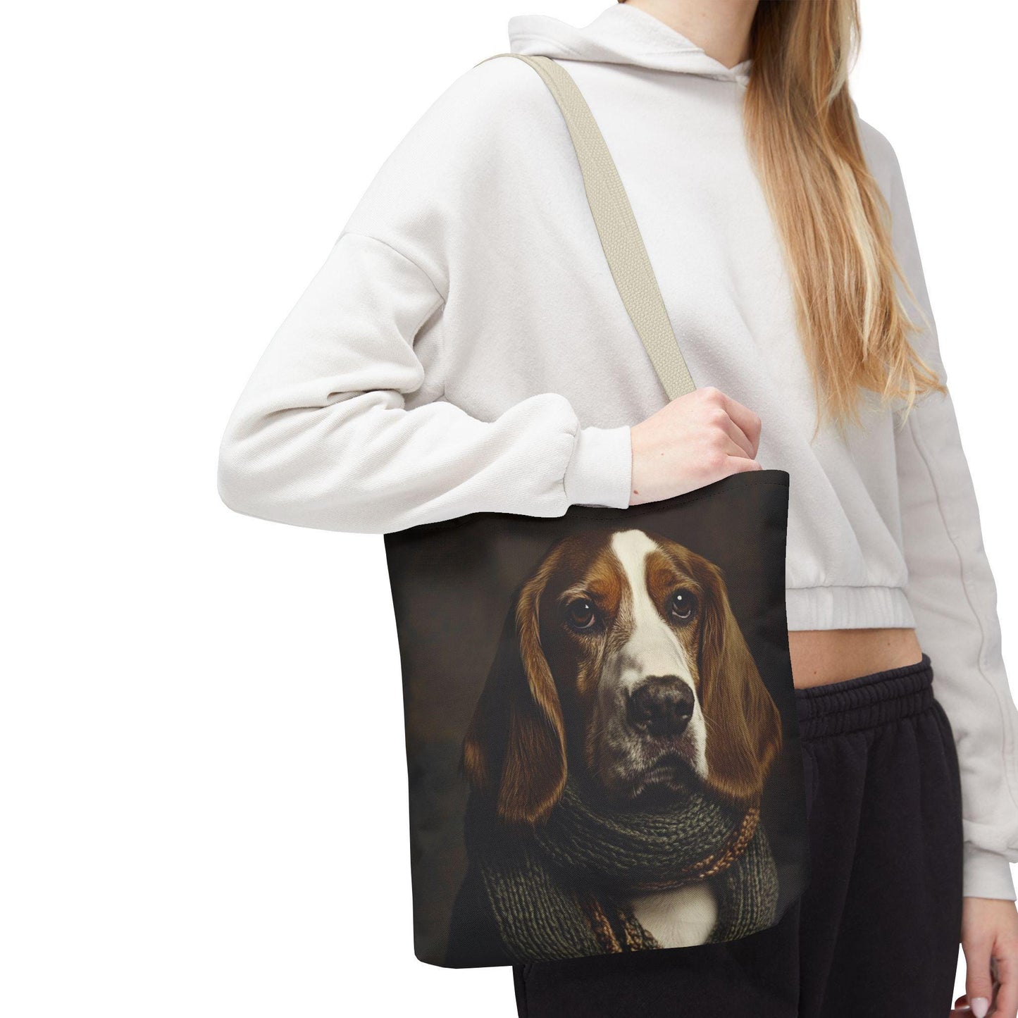 Basset Hound Tote Bag: Dog in Sweater, Pet Lover Gift