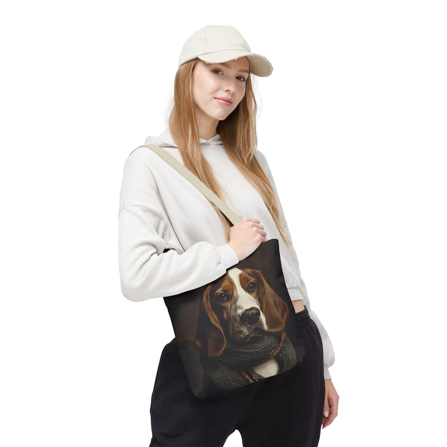 Basset Hound Tote Bag: Dog in Sweater, Pet Lover Gift