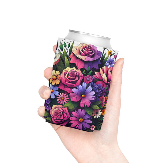 Floral Can Cooler: Insulated Drink Sleeve, Summer Party Favor