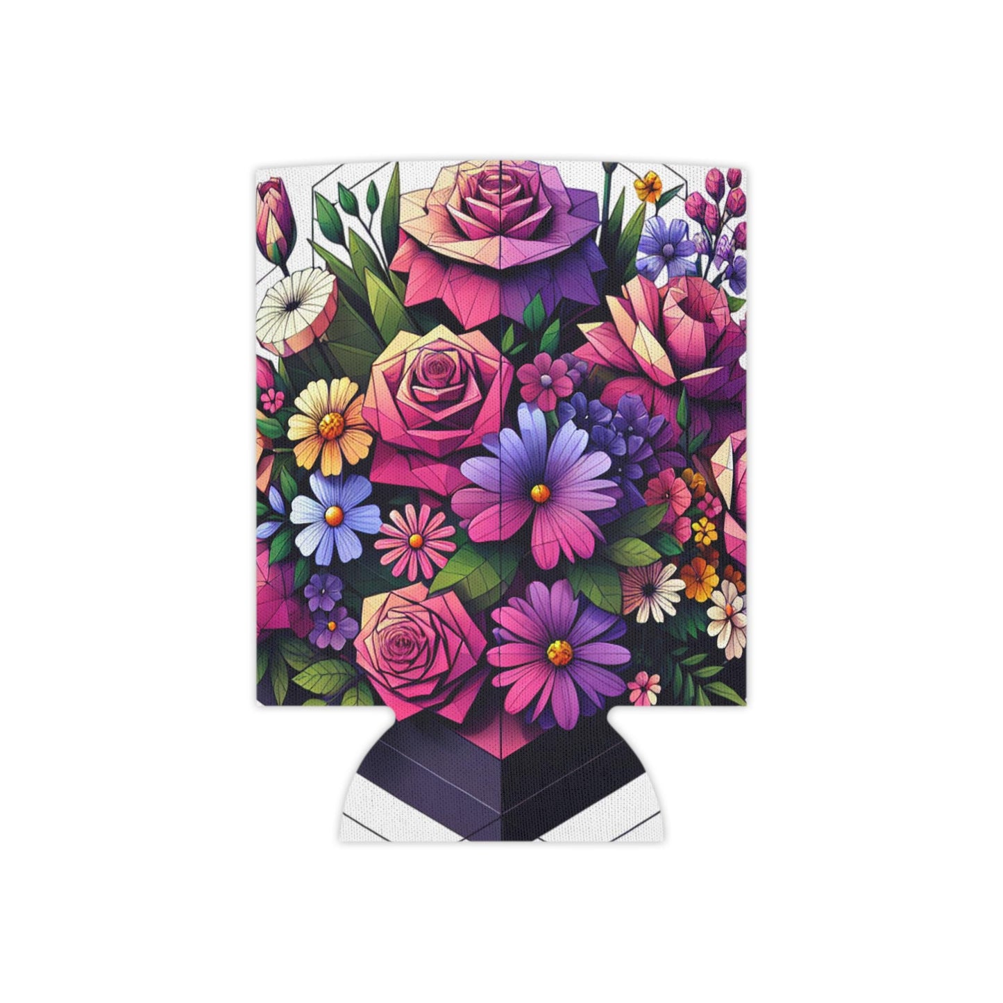 Floral Can Cooler: Insulated Drink Sleeve, Summer Party Favor