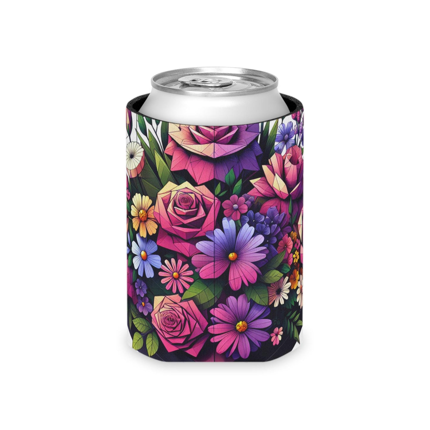 Floral Can Cooler: Insulated Drink Sleeve, Summer Party Favor