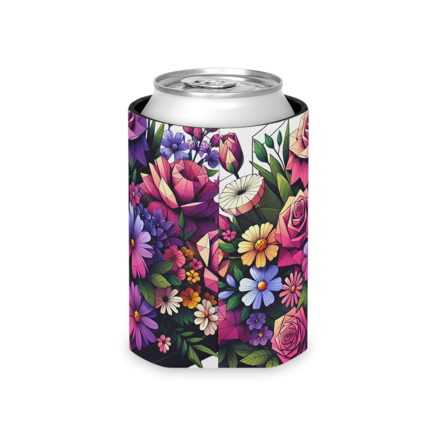 Floral Can Cooler: Insulated Drink Sleeve, Summer Party Favor