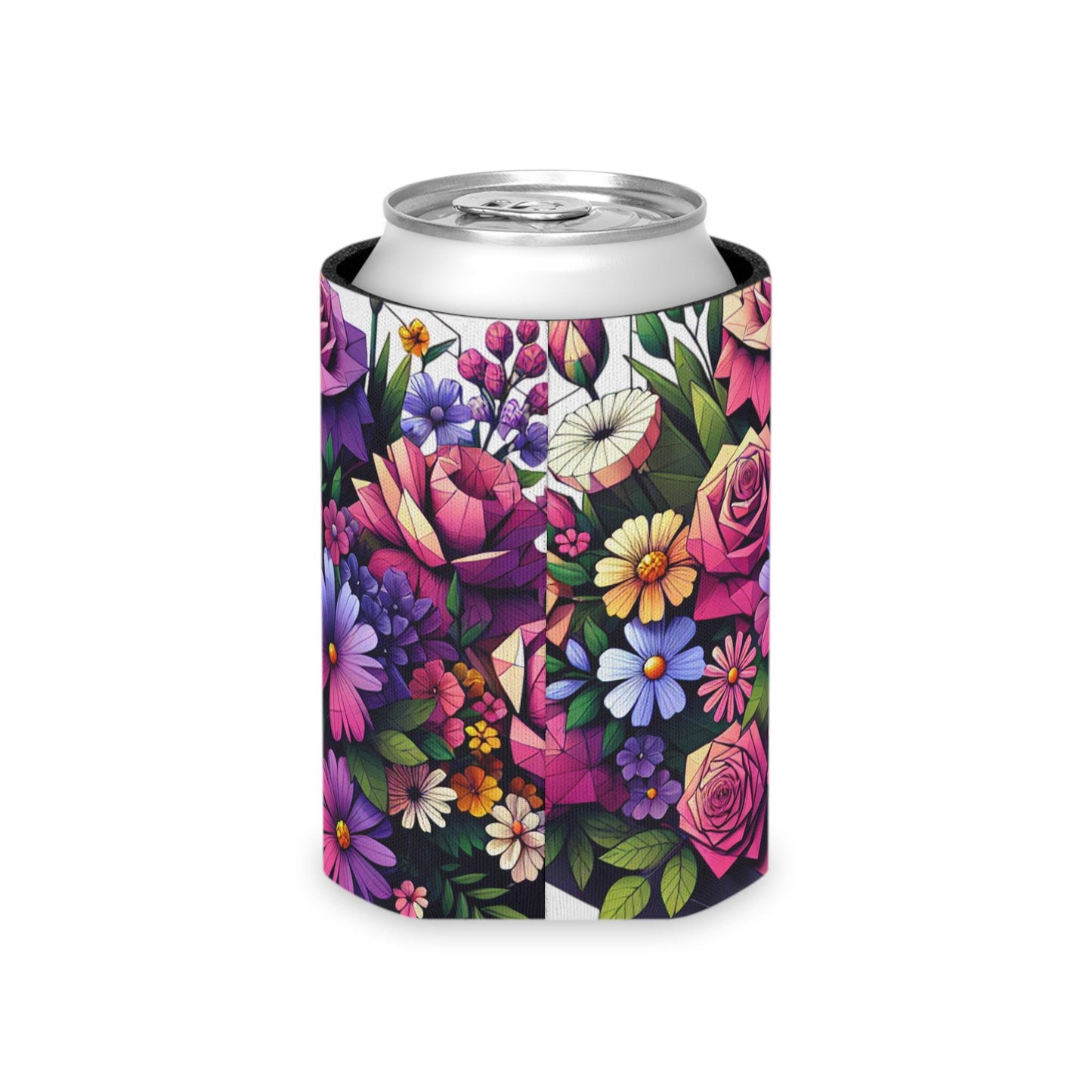 Floral Can Cooler: Insulated Drink Sleeve, Summer Party Favor