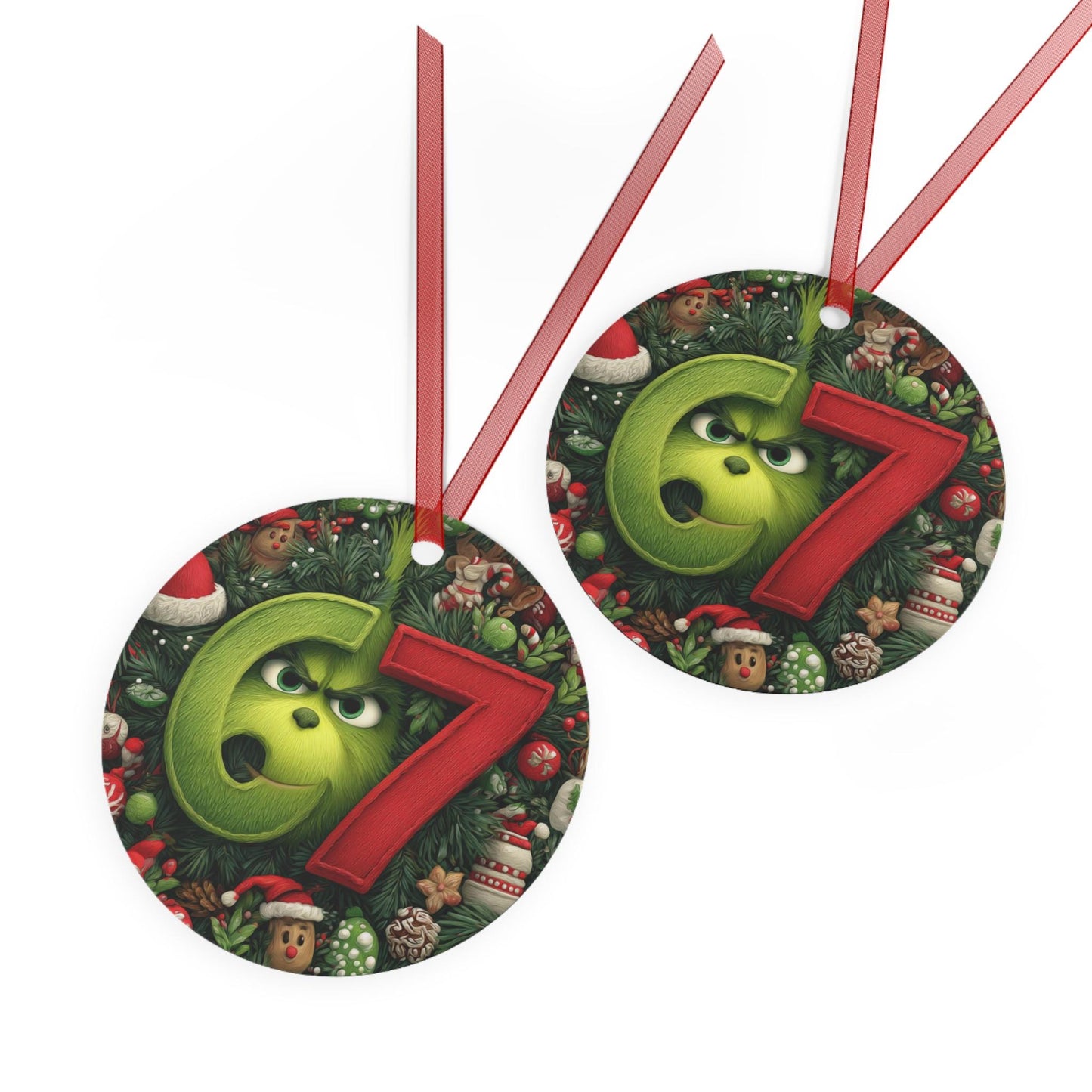 Grinch 67 Christmas Ornament, Funny Holiday Decor, Xmas Gift