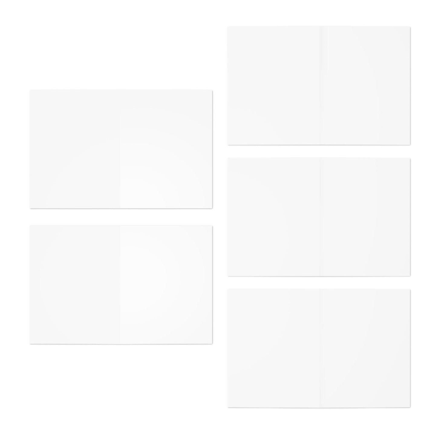 Family Christmas Photo Greeting Cards, Holiday Stationery (5-Pack)