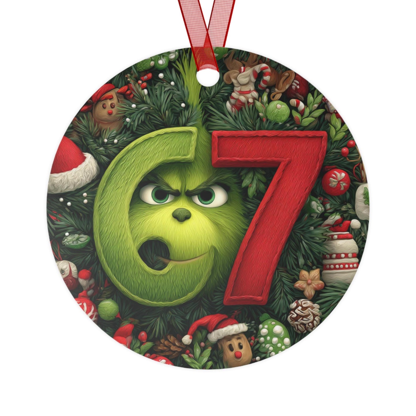 Grinch 67 Christmas Ornament, Funny Holiday Decor, Xmas Gift