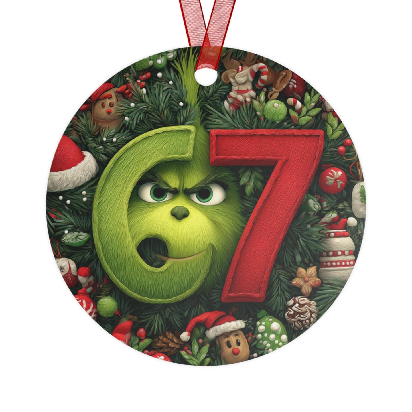 Grinch 67 Christmas Ornament, Funny Holiday Decor, Xmas Gift