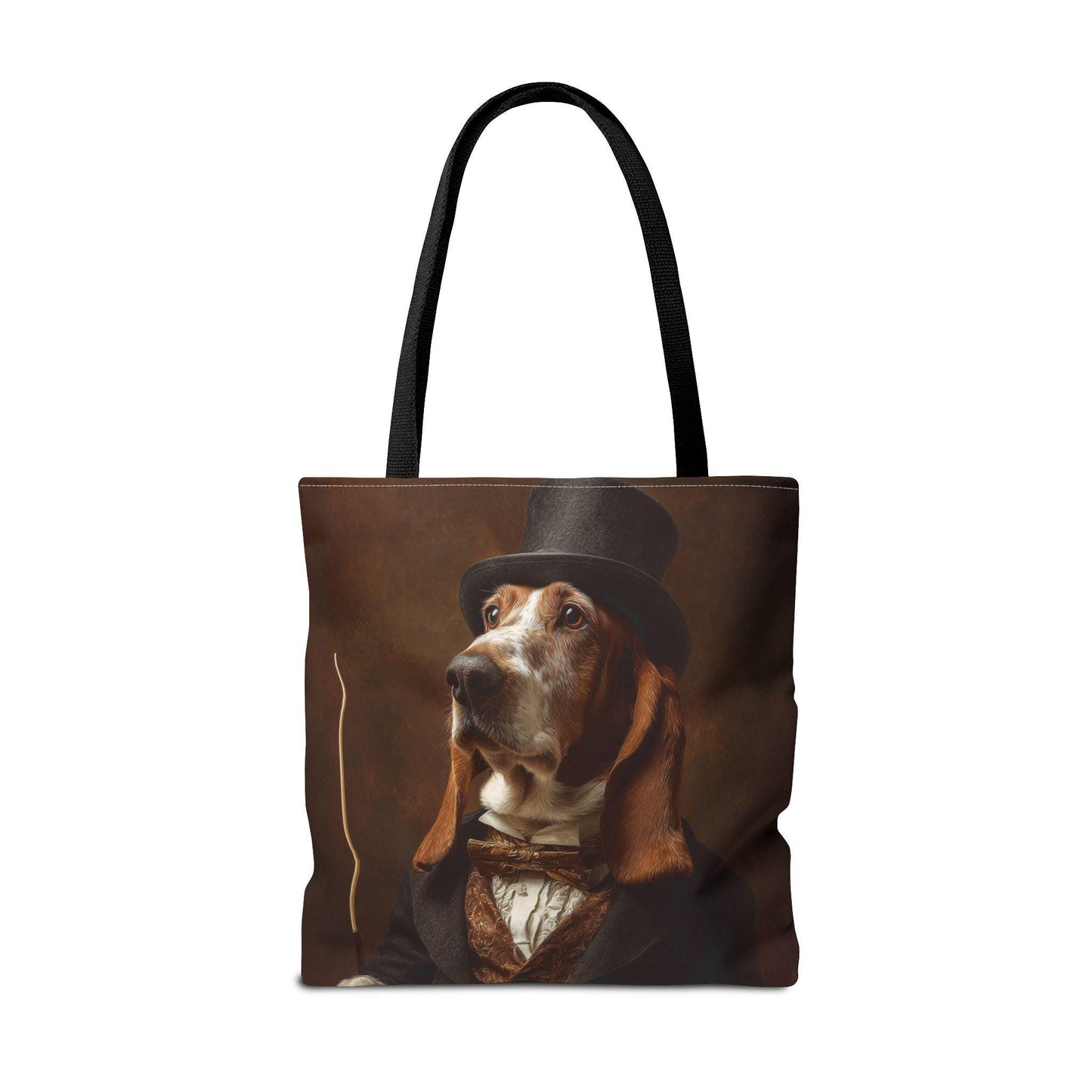 Victorian Basset Hound Tote Bag | Dog Portrait Art