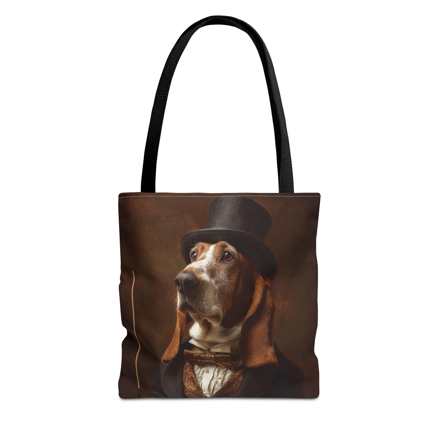 Victorian Basset Hound Tote Bag | Dog Portrait Art