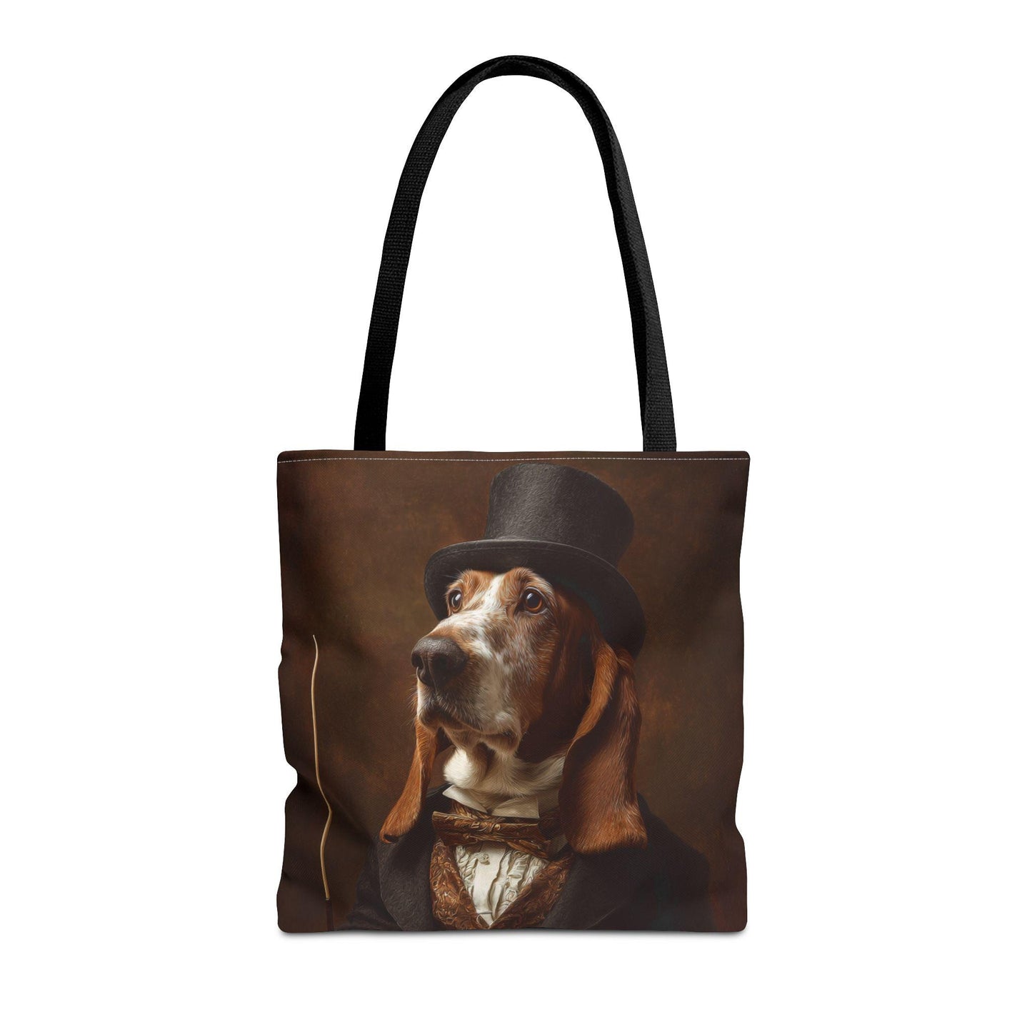 Victorian Basset Hound Tote Bag | Dog Portrait Art