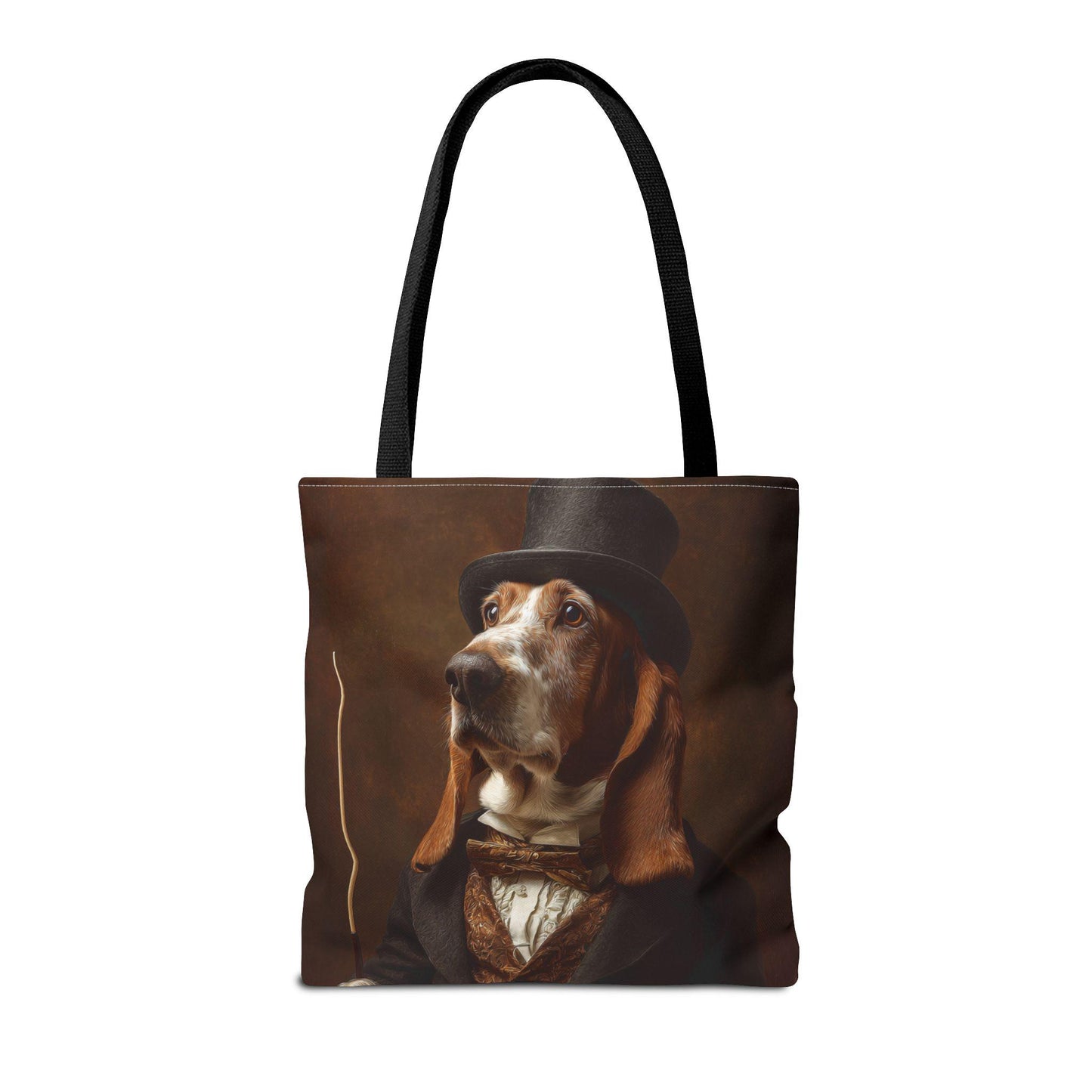 Victorian Basset Hound Tote Bag | Dog Portrait Art