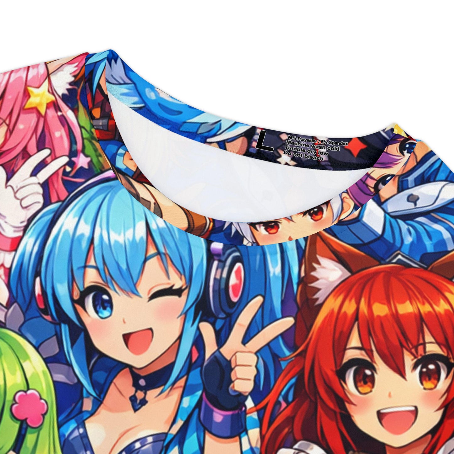 Anime Characters All-Over Print Shirt | Colorful Chibi Cast Tee