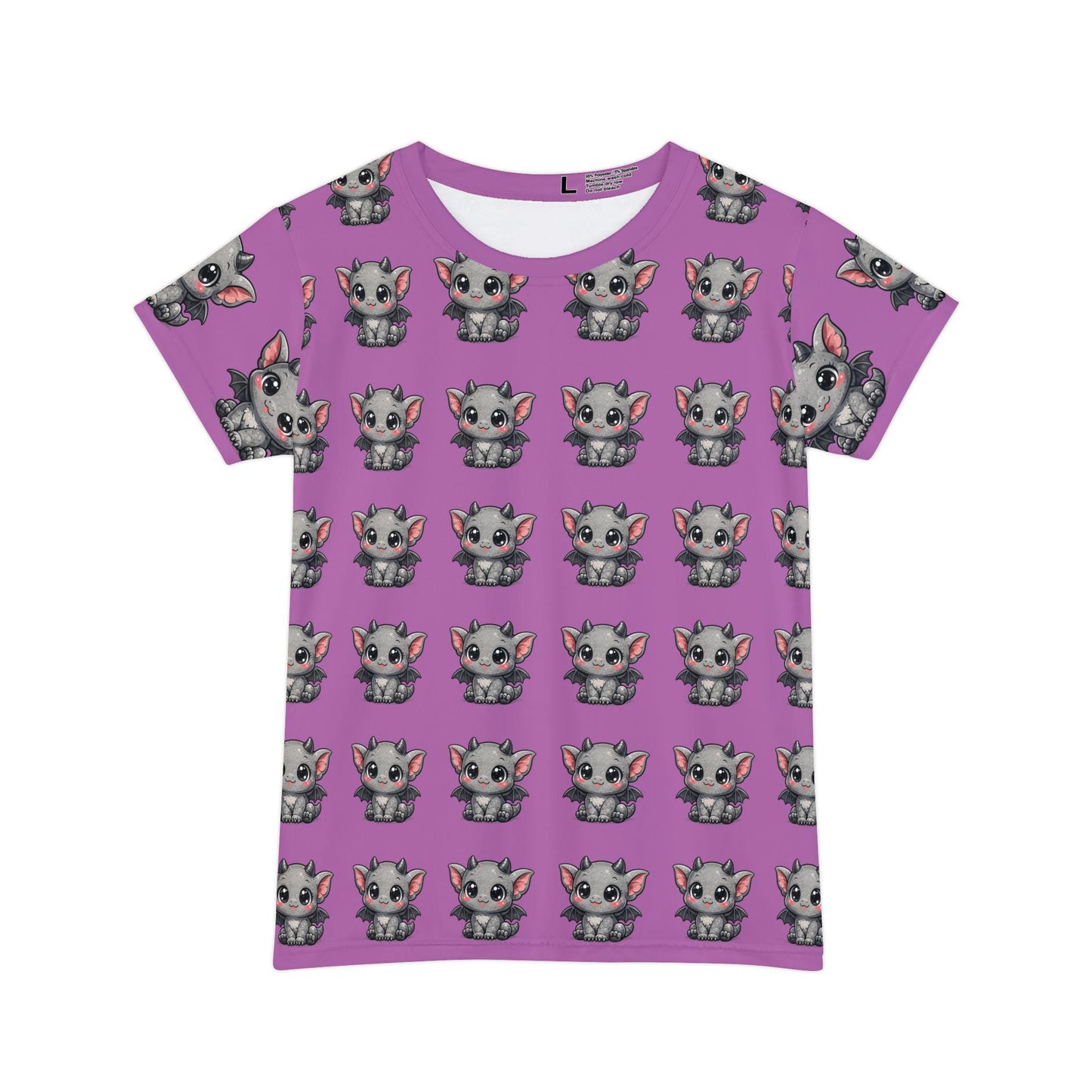 Unicorn Kitten All-Over Print Shirt | Whimsical Mauve Tee