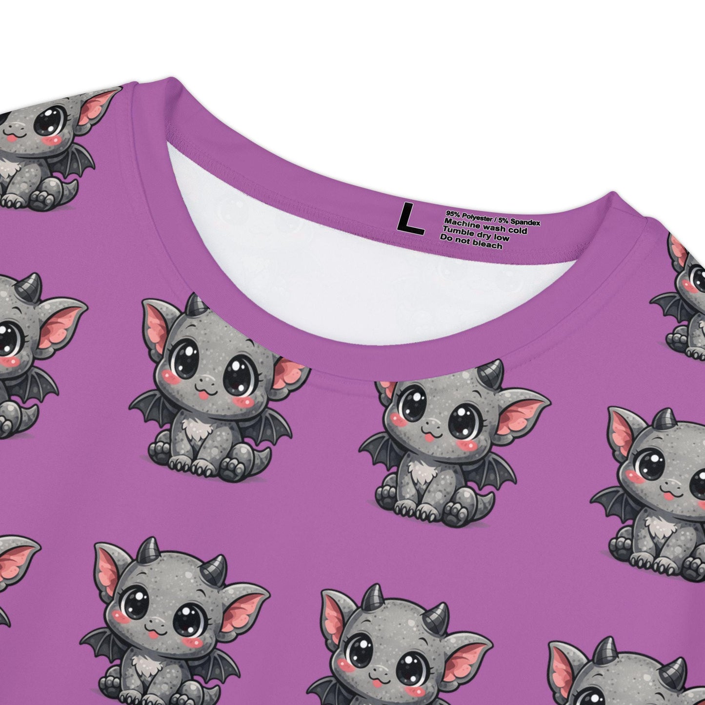 Unicorn Kitten All-Over Print Shirt | Whimsical Mauve Tee