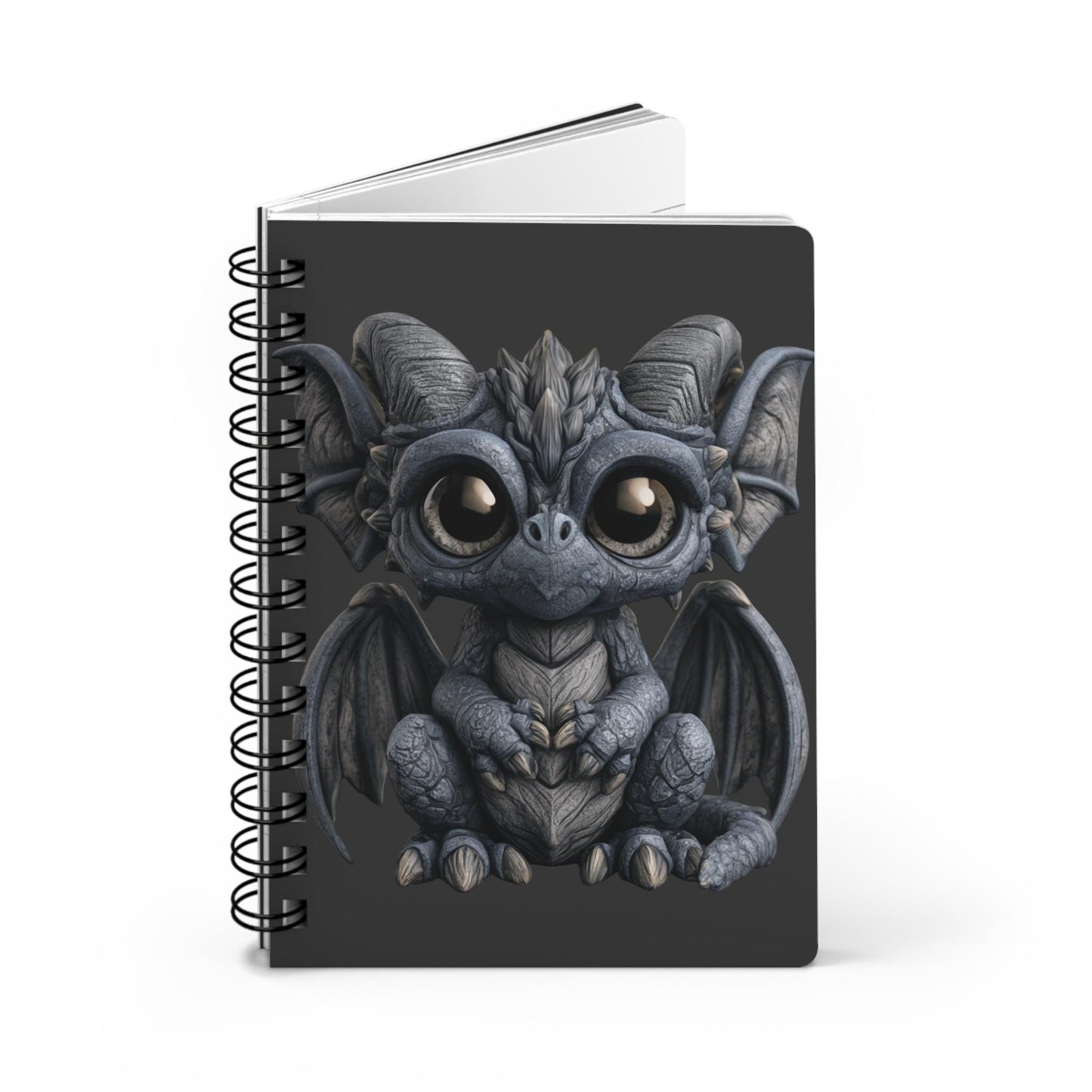 Baby Dragon Spiral Bound Journal | Fantasy Notebook, 150 Lined Pages