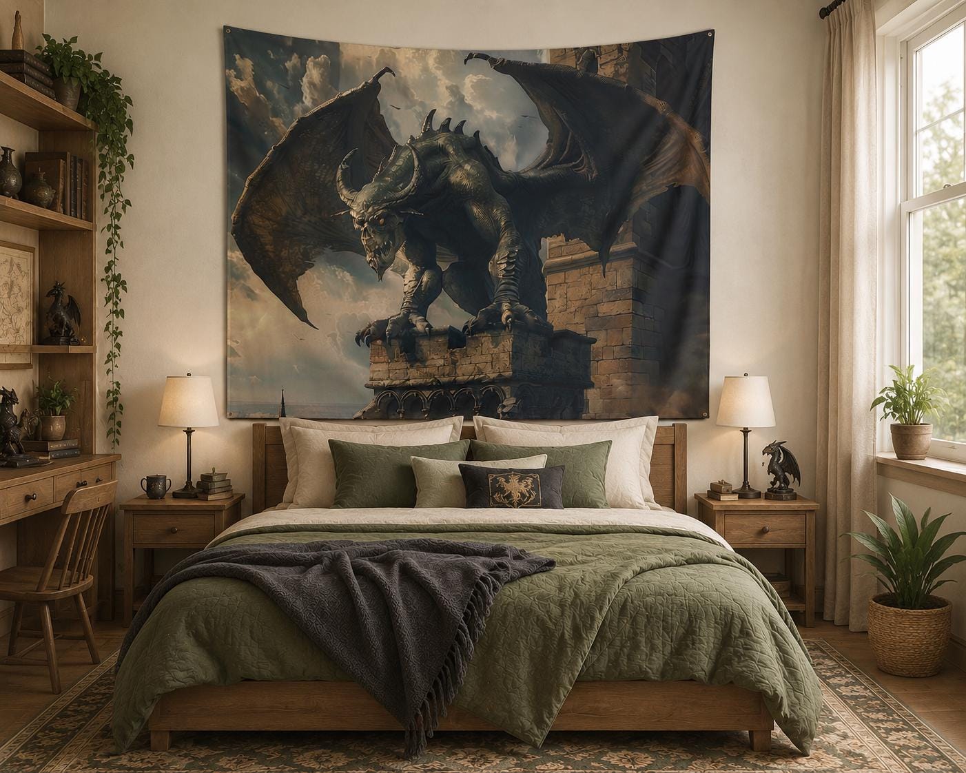 Proud Gargoyle Indoor Wall Tapestries