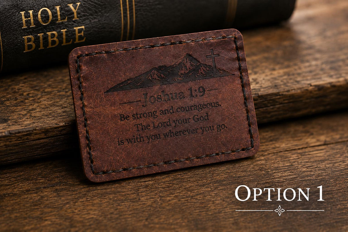 Christian Scripture Card • Minimalist Bible Verse Wallet Card • Encouragement Gift for Men • Faith Reminder • Pocket Prayer Card