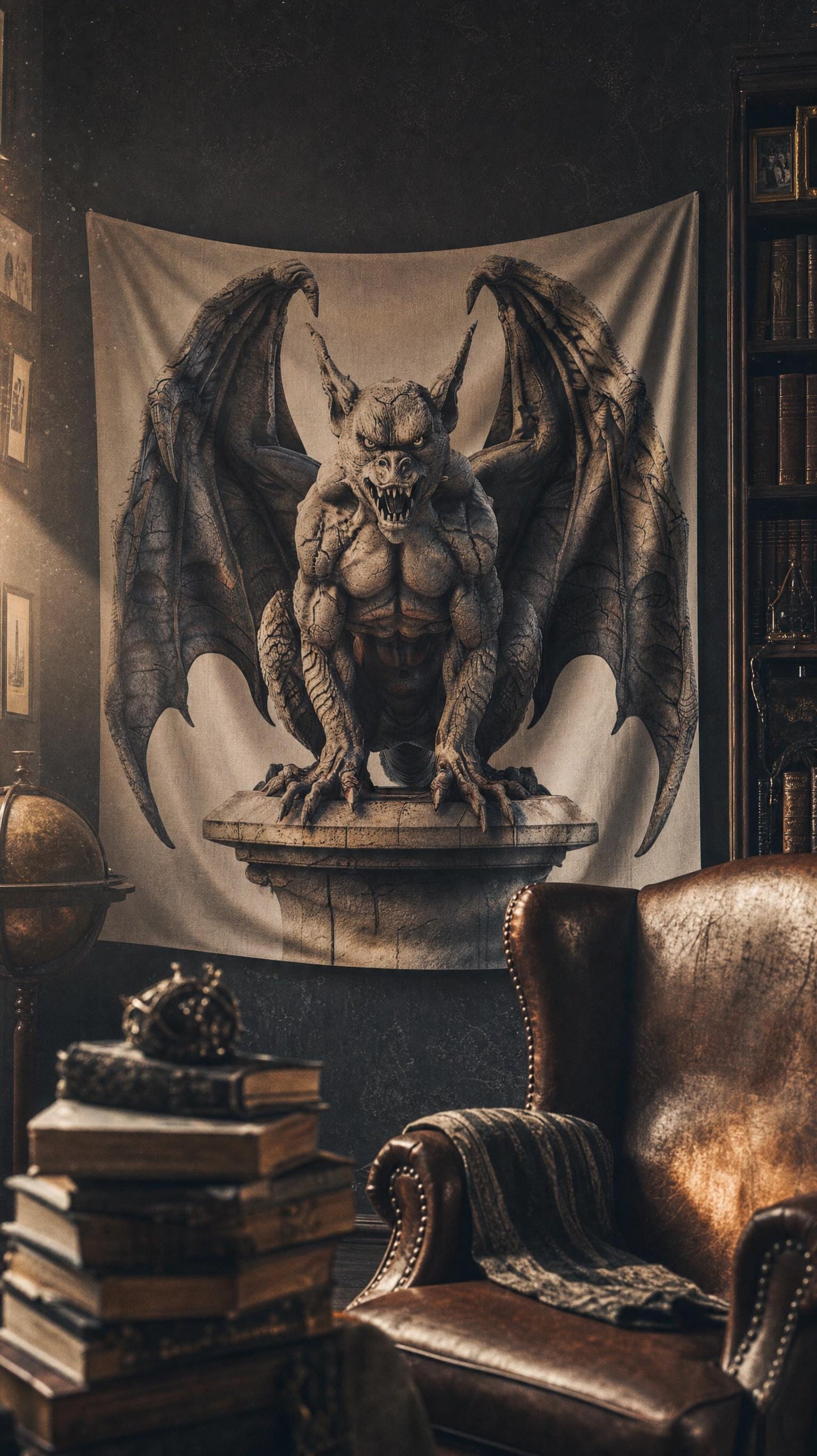 Proud Gargoyle Indoor Wall Tapestries